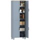 image 1 of HOMCOM Modern Kitchen Cupboard Storage Cabinet with 4 Shelves, Black Grey