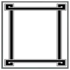 Greek frame (Picture Frame) Grey | M