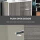 image 5 of HOMCOM Side Cabinet with 2 Door and 2 Drawer for Home Office, Grey Black
