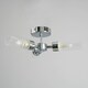 image 4 of BHS Kier Semi Flush Bathroom Ceiling Light | Silver | Chrome