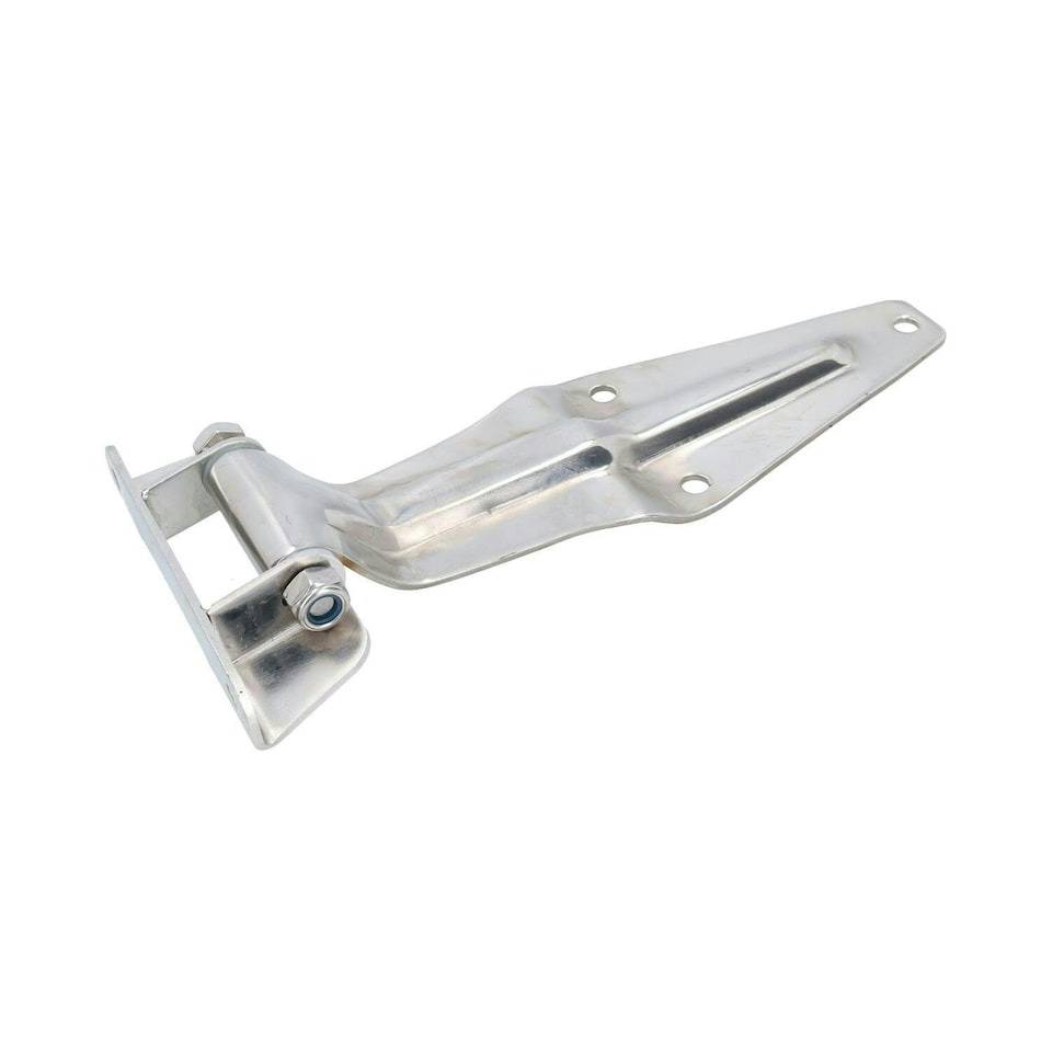 image 1 of 2 Pack 12" Stainless Steel Door Gate Strap Hinge Industrial Quality Heavy Duty | Silver