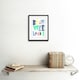 image 2 of Braw Wee Laddie New Baby Boy Scottish Pastel Nursery 9x7" Black Framed Wall Art Print