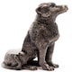 image 3 of Sitting Labrador Plant Pot Feet - Set of 3 Grey