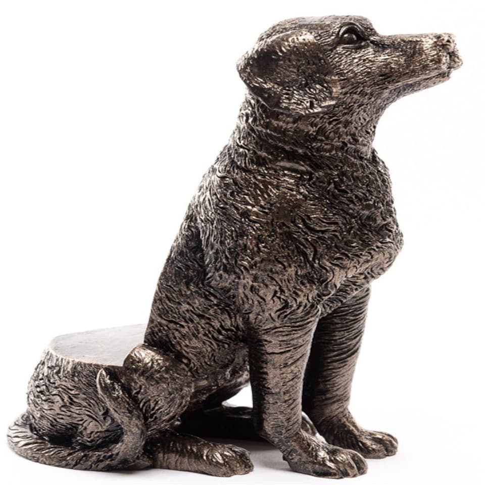 image 1 of Sitting Labrador Plant Pot Feet - Set of 3 Grey