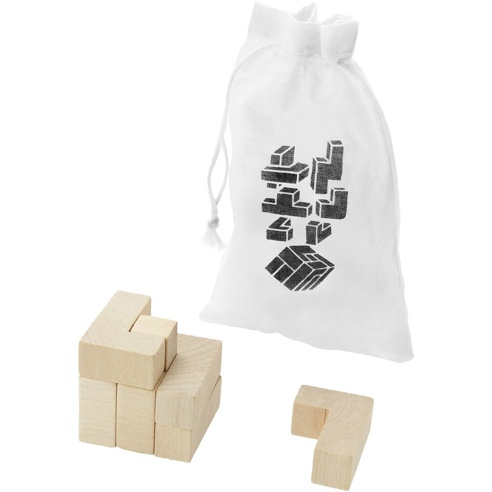 image 1 of Bullet Solfee Brainteaser - Wood - 4.5 x 4.5 x 4.5 cm