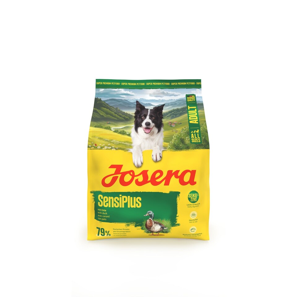 image 1 of Josera Adult SensiPlus complete dog food | Highly digestible | Moderate energy | Sensitive digestion | All sizes | Skin & Coat | Gluten-free | 0.9kg