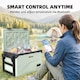 image 4 of Outsunny 42.5L Compressor Car Fridge Freezer, Camping Refrigerator | Green | Green, Black | 72.6 x 42.2 x 50 cm