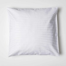 Belledorm 540 Thread Count Satin Stripe Continental Pillowcase - White - One Size