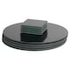 image 1 of Harbour Housewares Black Glass Placemats & Coasters Set - 30cm - 12pc Dining Table Set Black