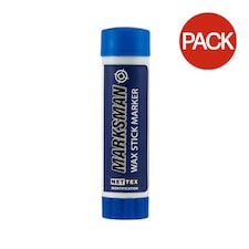 Nettex Marksman Wax Stick Marker (Pack of 10) - Blue - One Size