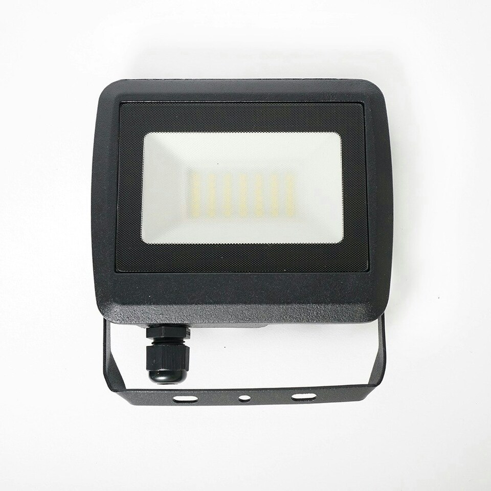 image 1 of ValueLights LED 30w IP65 Black Outdoor Garden Flood Wall Light In Cool White