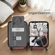 image 8 of Suitcase Set - 3 hard-shell suitcases with telescopic handle, swivel wheels | Red | red | 1