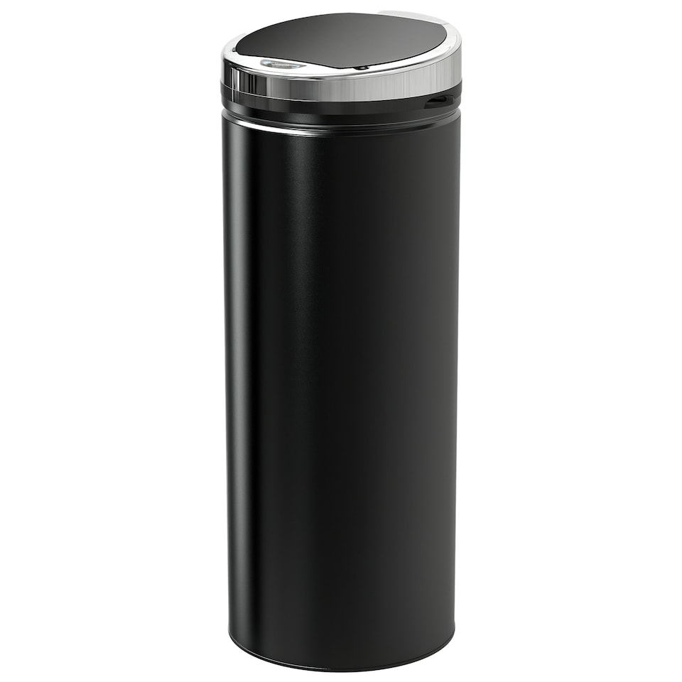 image 1 of HOMCOM Automatic Hand Sensor Dustbin Kitchen Waste Bin Rubbish Can | Black | 50L | 1