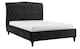 image 6 of 4ft6 Double Fabric upholstered, Black,buttoned back,curved bed frame,bedstead