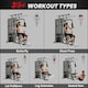 image 3 of HOMCOM Multifunction Home Gym Weight Training Station Machine Black
