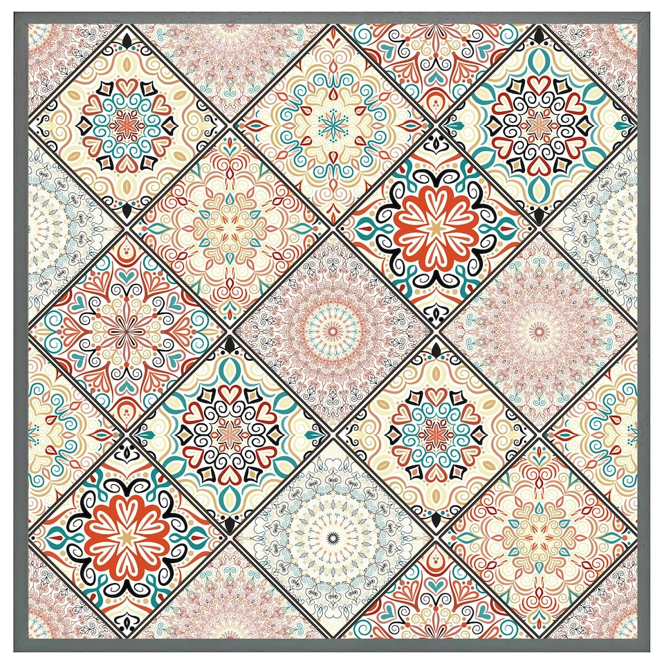 image 1 of Luxury oriental tile (Picutre Frame) Brown | XL