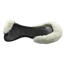 Horsena Sheepskin Horse Gel Pad - Black/Natural - One Size