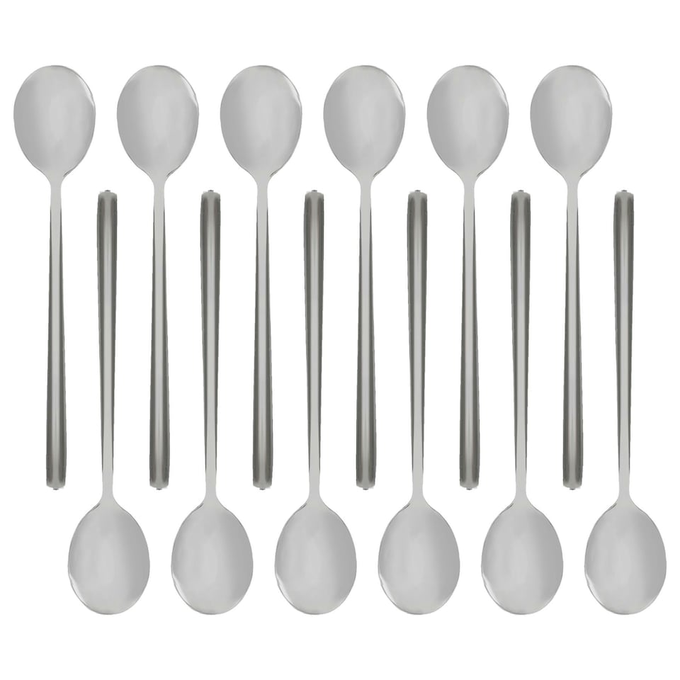 image 1 of Argon Tableware Stainless Steel Teaspoons - 14.5cm - Silver - Pack of 12