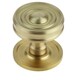 image 1 of Elegant Satin Brass Cupboard Knob for Stylish Interiors - Kitchen Cabinet Knob