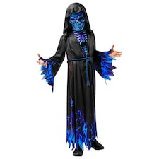 Bristol Novelty Childrens/Kids Grim Reaper Costume - Black/Blue - 5-7 Years 5