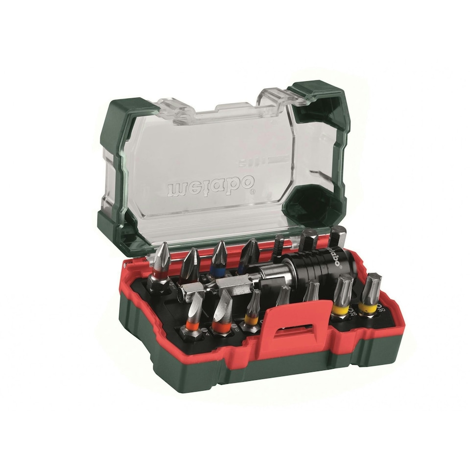 Metabo Bit Set, 15 Piece - Multi Colour - One Size