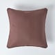 image 1 of Homescapes Cotton Plain Chocolate Cushion Cover - 60 x 60 cm | Brown | Chocolate | 60 x 60 cm