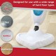 image 3 of SPARES2GO Microfibre Cloth Cover Pads compatible with Vax Steam Cleaner Mop (Pack of 2)