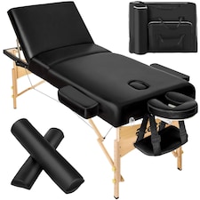 3 Zone Massage Table Somwang with Bolster Set | Black | black | 1