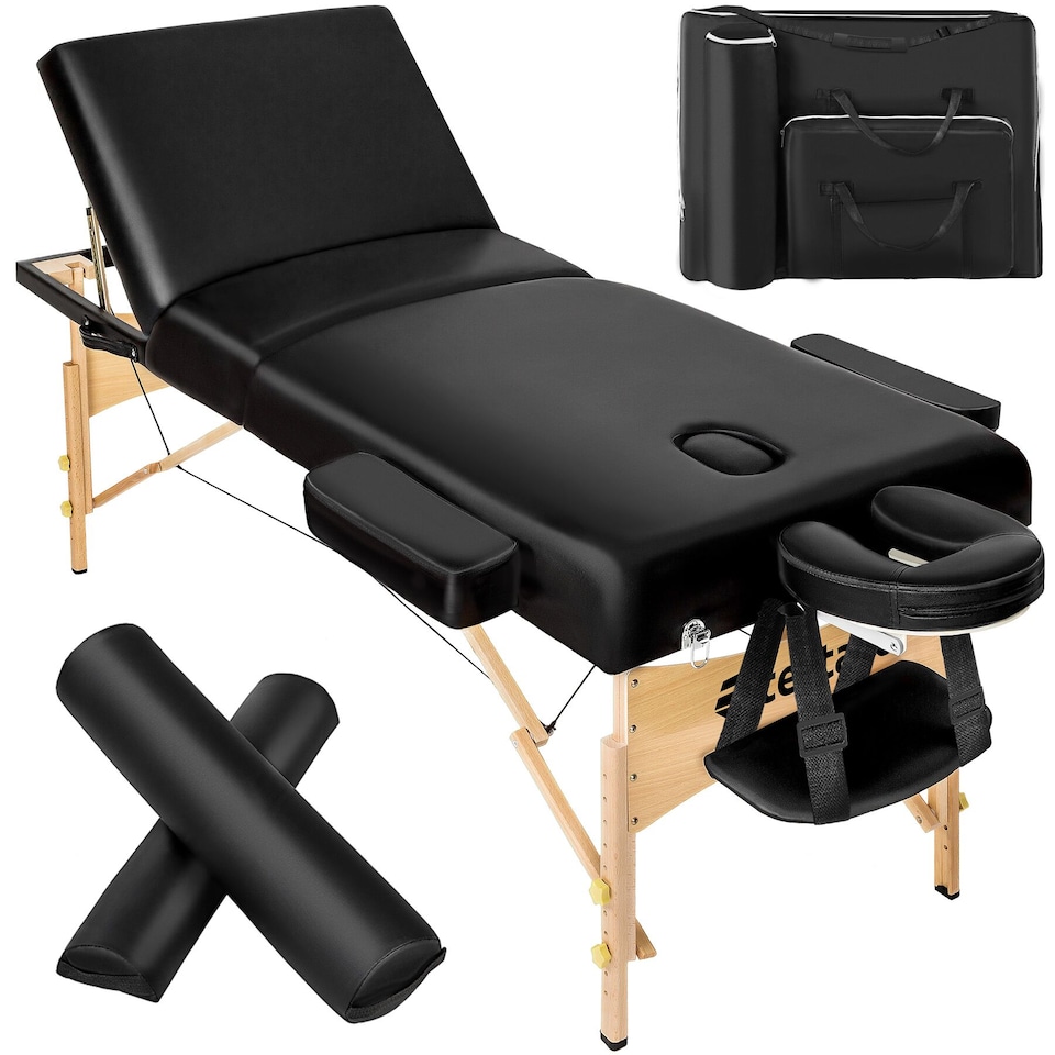 image 1 of 3 Zone Massage Table Somwang with Bolster Set | Black | black | 1