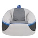 image 2 of PLAY-R1 Alpha Kids Gaming Bean Bag Chair Grey Video Gaming Bean Bags | Grey | Grey | 1