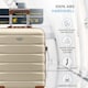 image 4 of Flight Knight Suitcase Set, Large Suitcase, Extra Large Suitcase, Cabin Suitcase 55x40x20cm - 60+ Airlines Approved - EasyJet, Jet2, Ryanair Priority Carry On Cream | Cream | Large