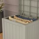 image 3 of Suncast Florida 83L Storage Box - Light Taupe Grey