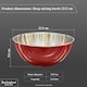 image 2 of Buckingham Stainless Steel Deep Mixing Bowl 23.5 cm, Red