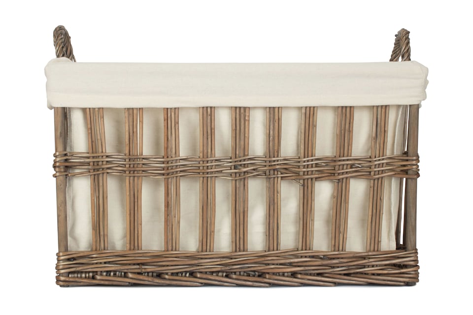 image 1 of Small Malmo Openwork Laundry Storage Basket | Brown | Brown