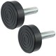 image 2 of SPARES2GO Universal Washing Machine Adjustable Screw in Foot (Pack of 2, 10mm Thread)