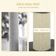 image 5 of PawHut 91cm Scratching Posts Cat Tree Activity Centre for Indoor Cats Grey
