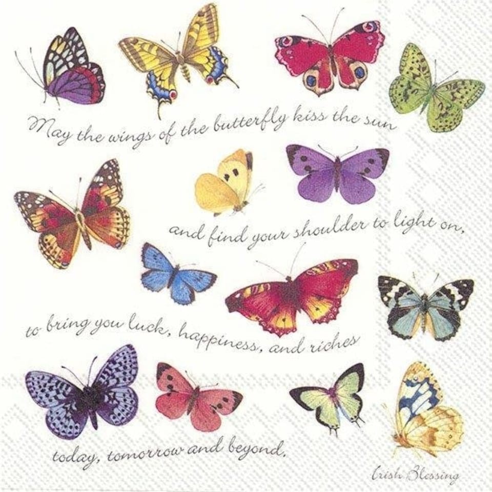 IHR Lunch Napkins Irish Blessing 33cm 3ply 20 Pack
