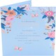 image 1 of Pink & Blue Floral Design Friend Birthday Card