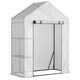 image 1 of Outsunny Greenhouse for Outdoor, Portable Gardening Plant Grow House w/ Shelf