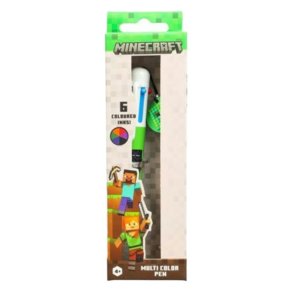 image 1 of Minecraft Creeper Multicoloured Pen - Multicoloured - One Size