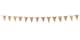image 2 of Plain Hessian Flags Withtwine String Party Bunting 3m with 14 Flags