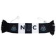 image 1 of Newcastle United FC Mini Car Bar Scarf - Navy/White - One Size