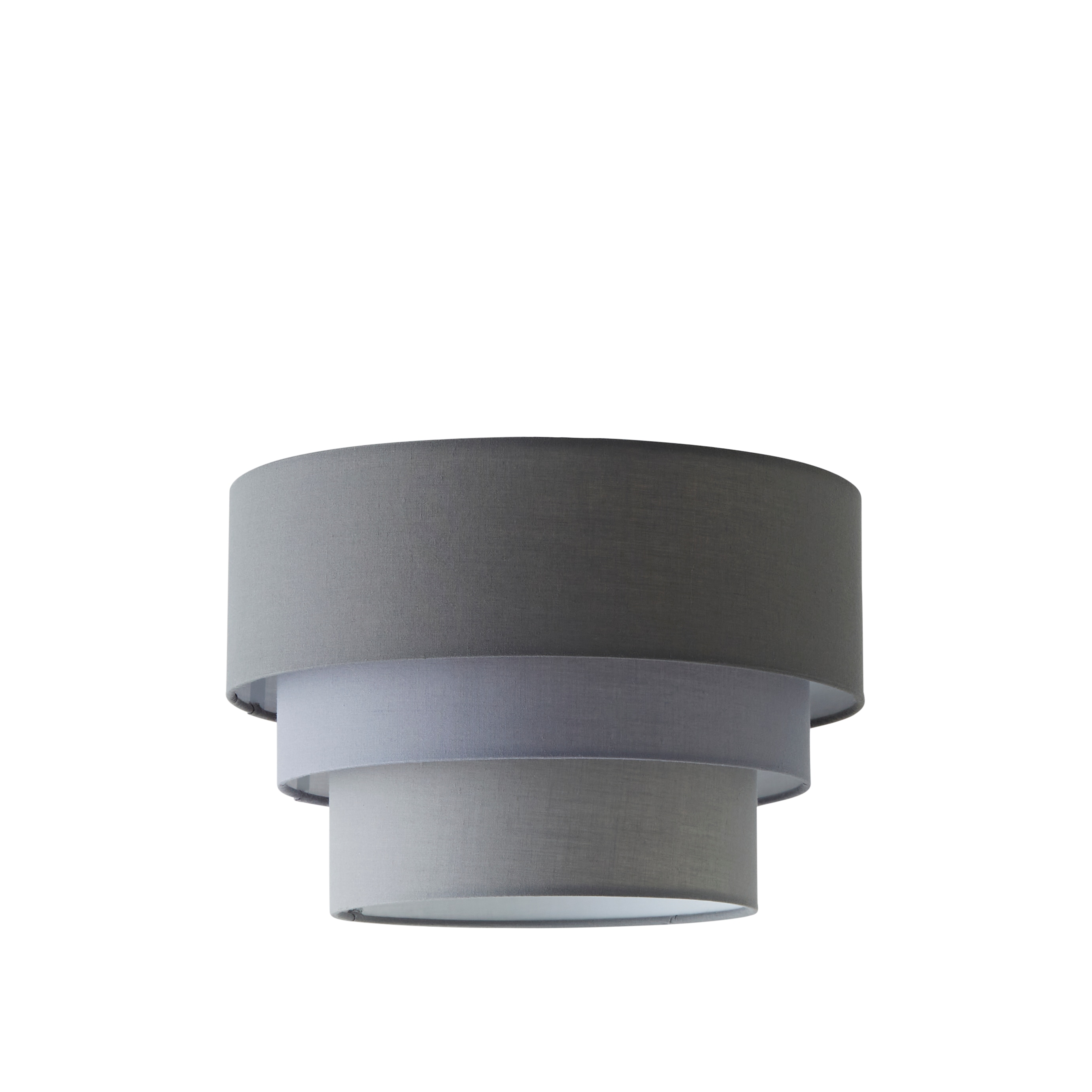 ValueLights Aztec 3 Tier Charcoal Fabric Ceiling Shade | Grey