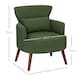 image 3 of HOMCOM Armchair with Padded Seat and Backrest for Living Room, Green Green