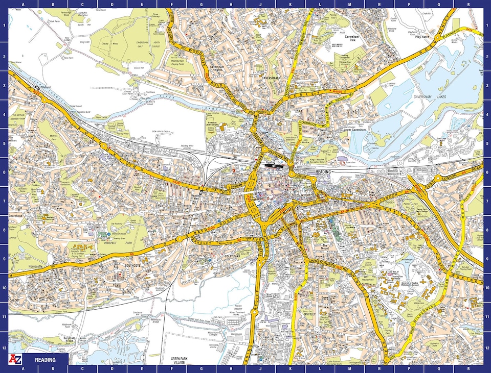 image 1 of A-Z Map of  Reading 1000 Piece Jigsaw