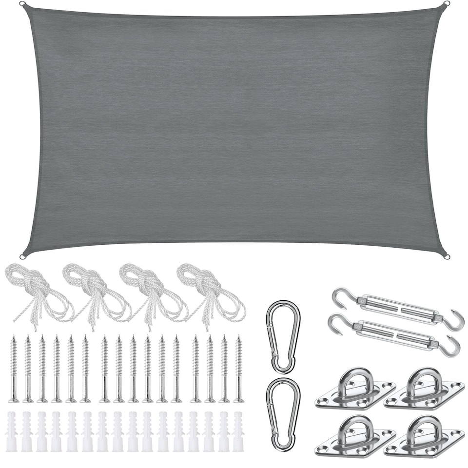 image 1 of Sun Sail Sonny, UV Protected, Water-Resistant and Anti-Tear | Grey | grey | 4 x 6 m | 1