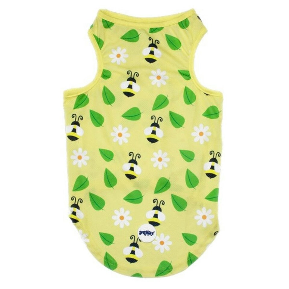 image 1 of AniMate Dog Cooling Vest Bee Print Yellow | S