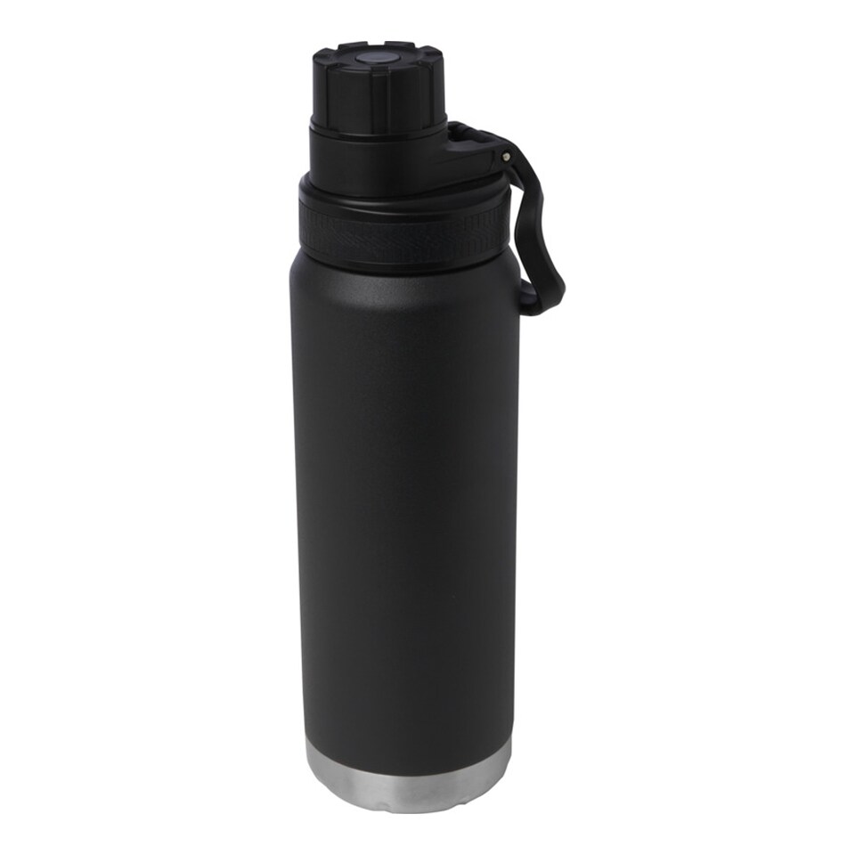 image 1 of Floso Fortis Stainless Steel 700ml Insulated Water Bottle | Black | Solid Black | 1