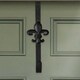 image 1 of Black Fleur de Lys Wreath Hanger