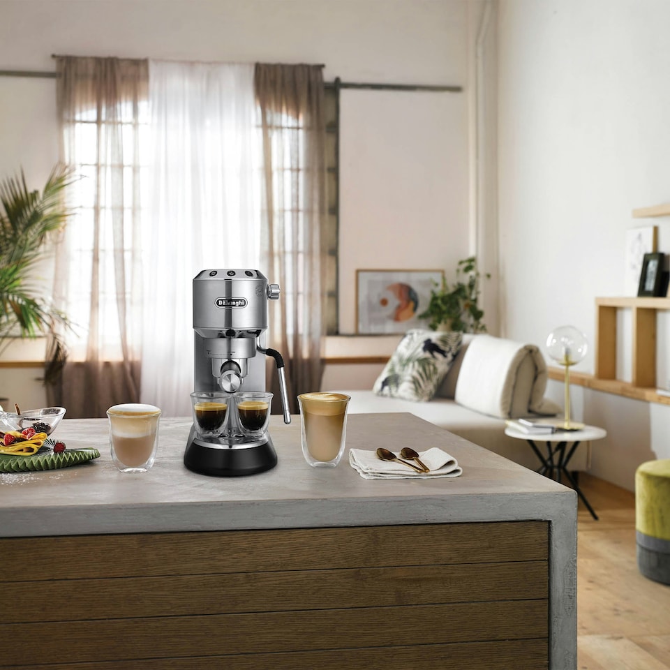 image 1 of Delonghi Dedica Arte Bean to Cup Manual Coffee Machine - Silver